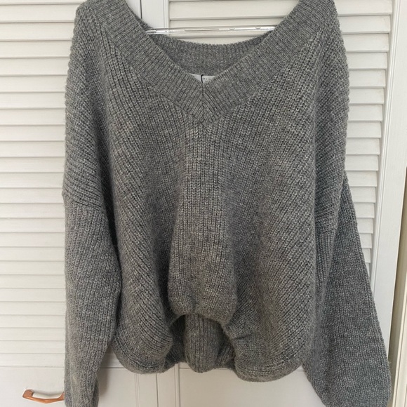 Grey knit slouchy Zara sweater - Picture 6 of 7